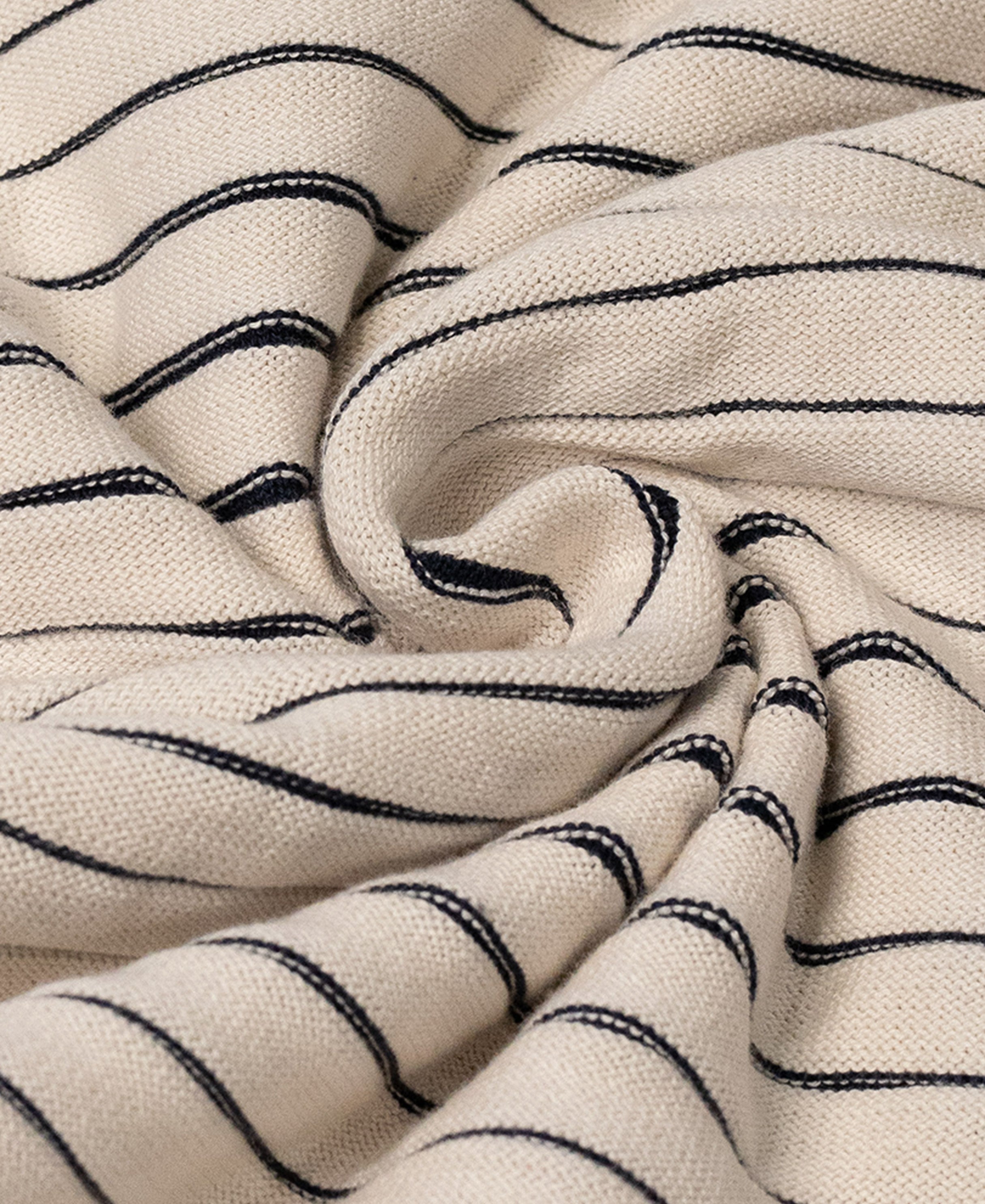 Off White Striped Knit T-Shirt