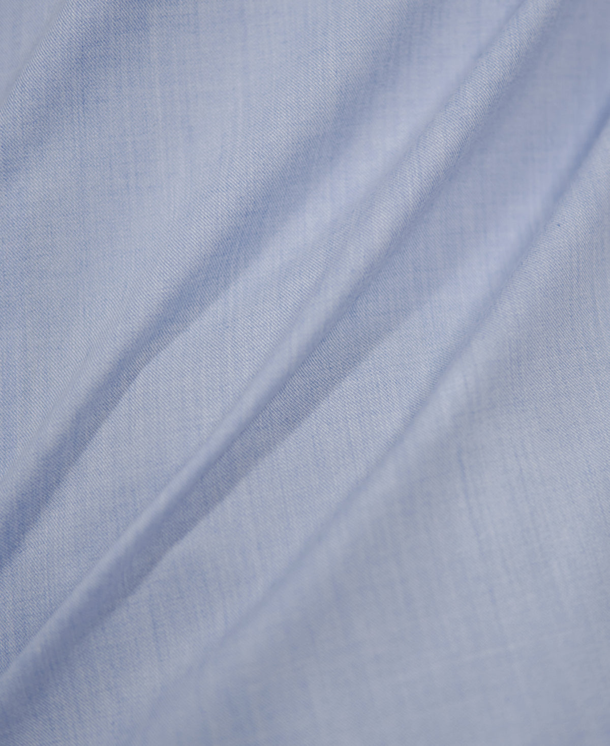 Blue Melange Embroidered Shirt 100% Cotton