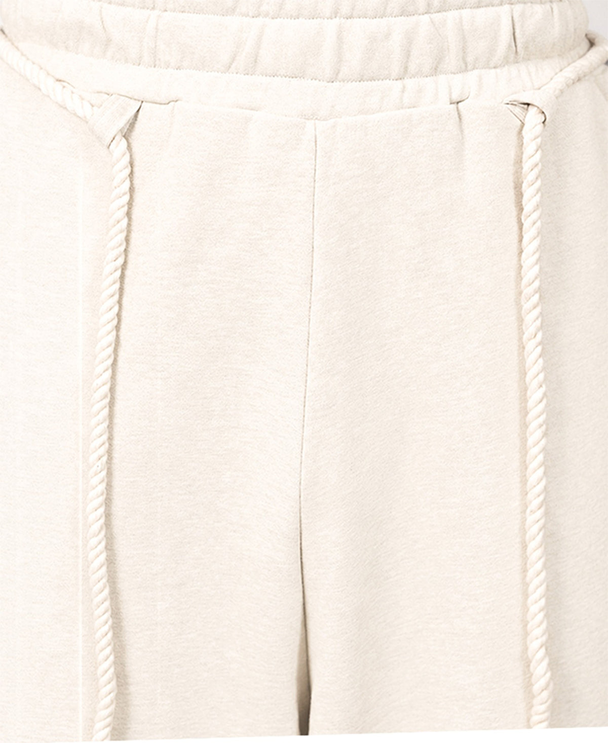 Cream Paneled Baggy Trackpant