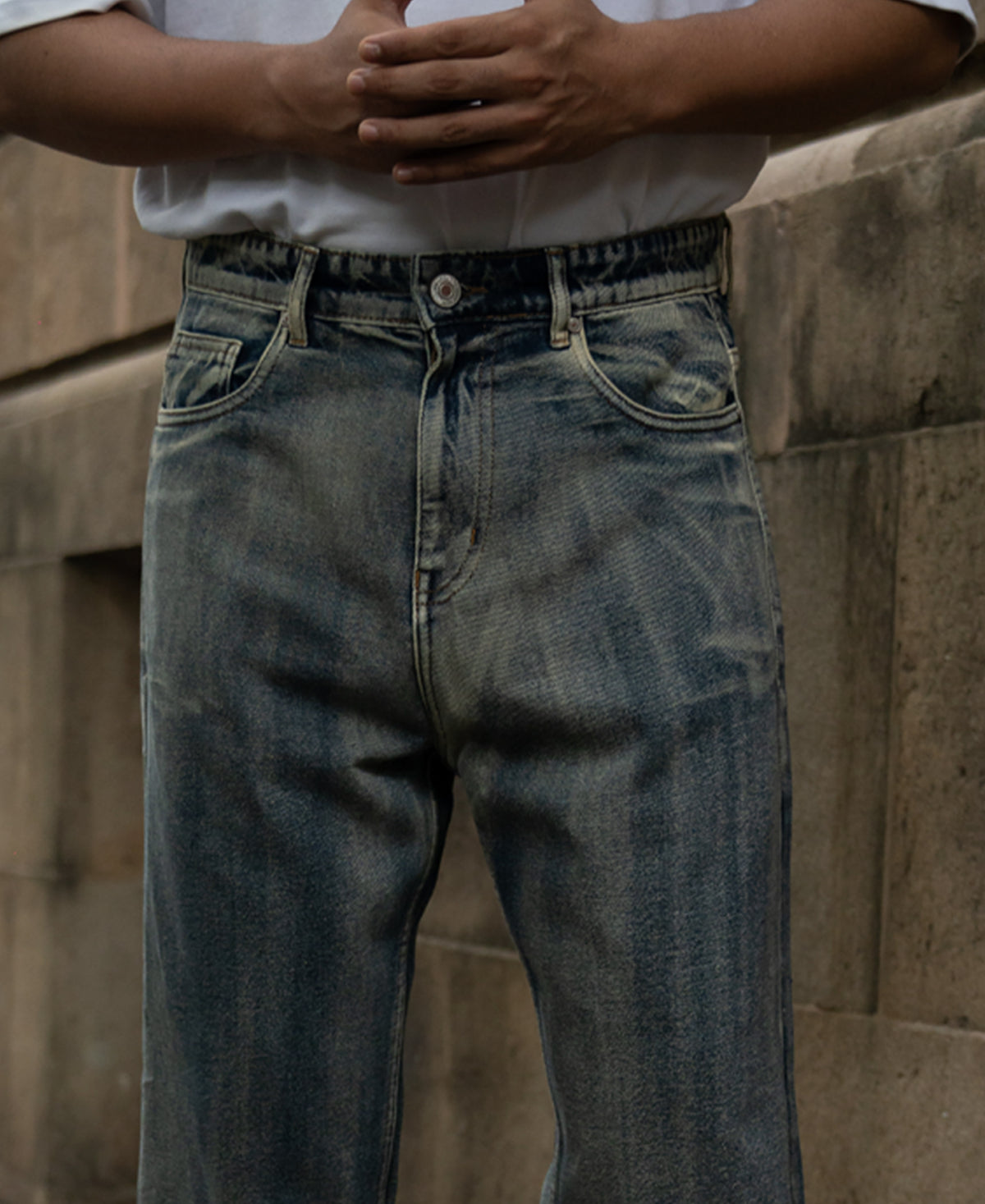 Blue Tinted Baggy Denim