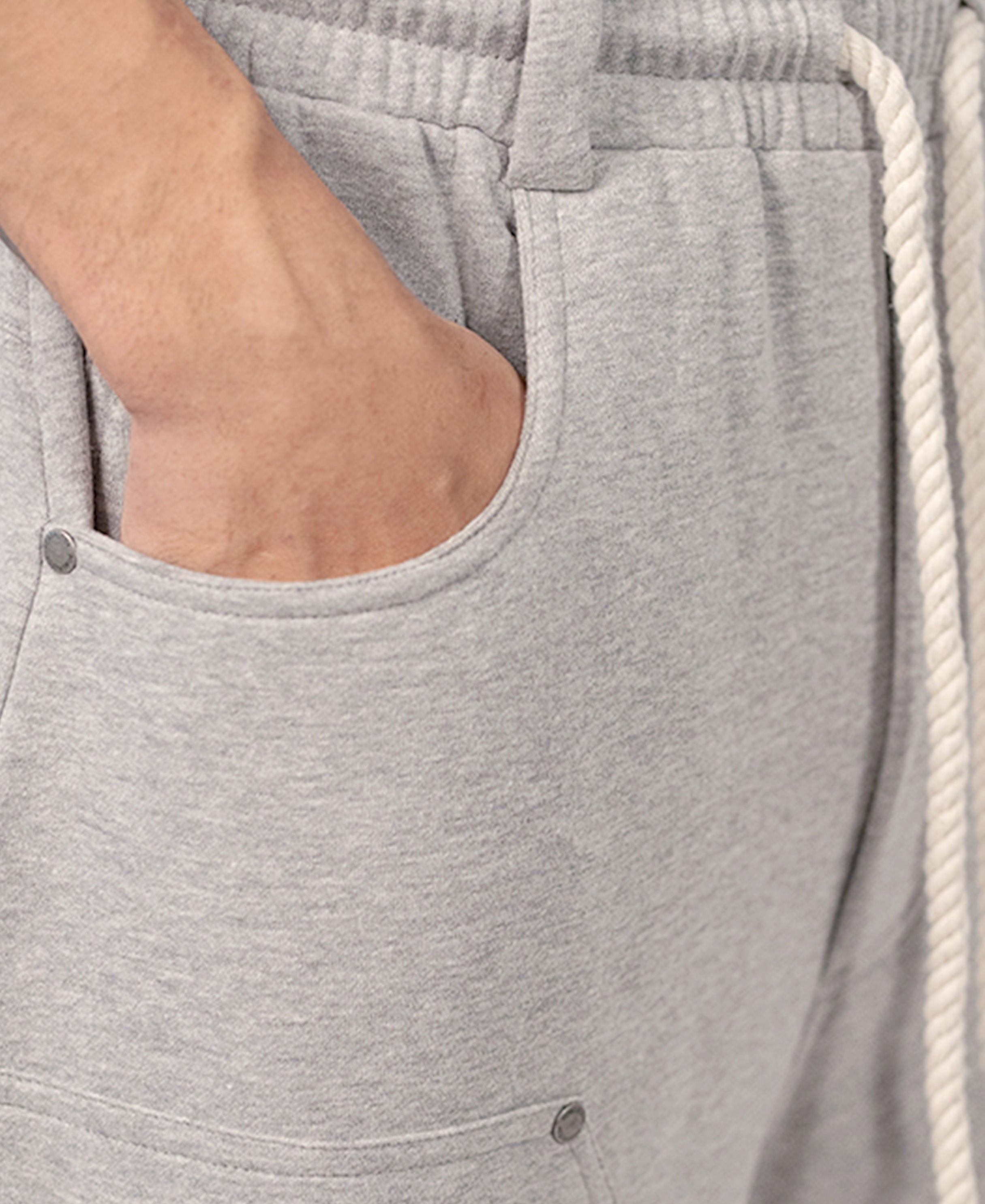 Grey Melange Carpenter Trackpants