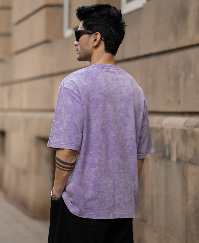 Lavender Washed Graphic T-Shirt