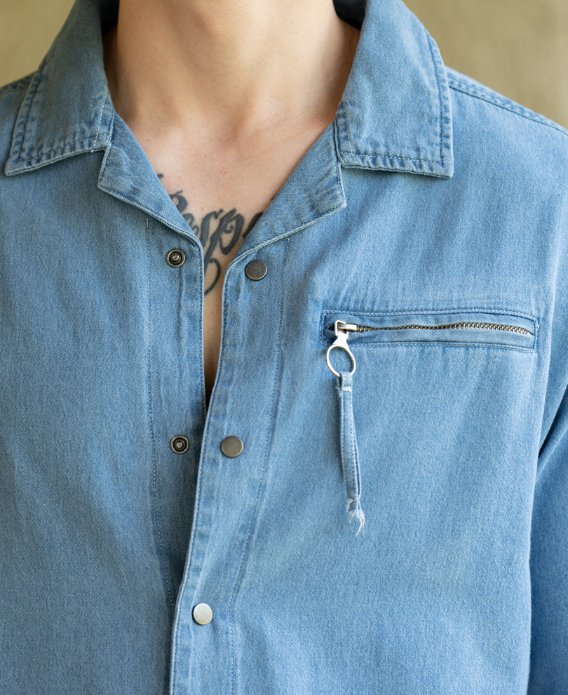Light Blue Cuban Denim Shirt