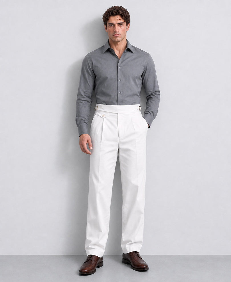 White Gurkha Trousers