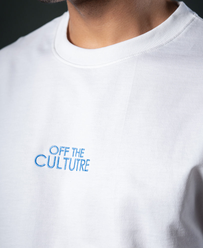 White Sprayed Oversize T-Shirt.