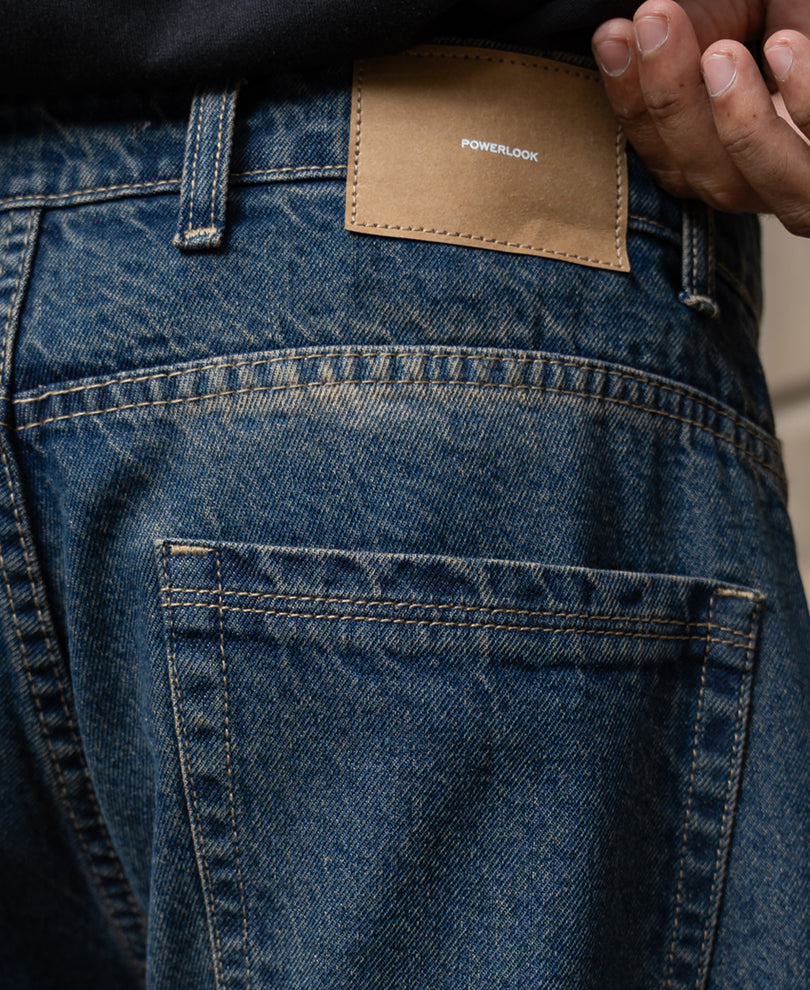 Blue Vintage Wash Jeans