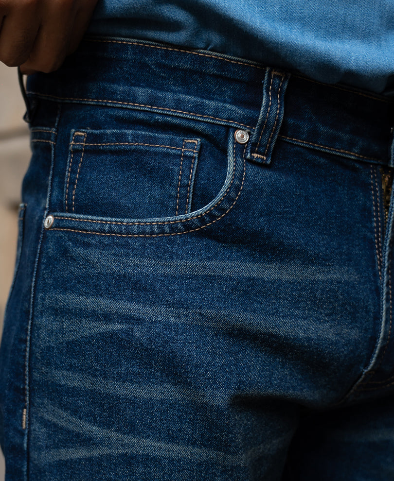 Dark Blue Bootcut Jeans