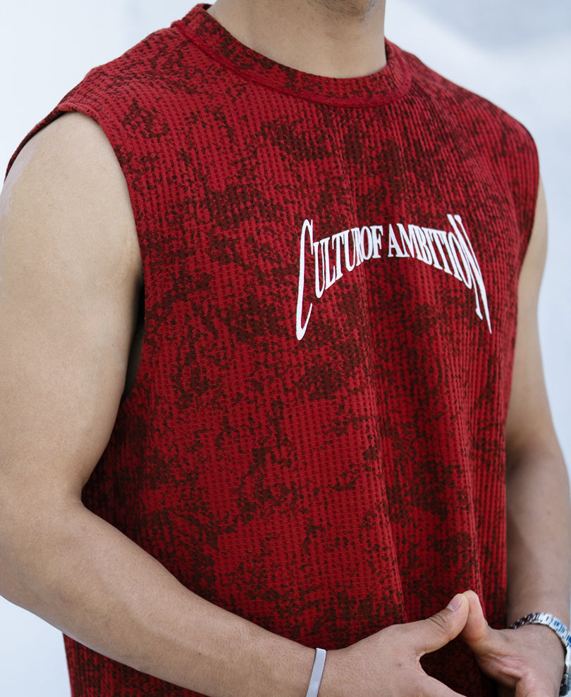 Brick Printed Drop Shoulder Sando.