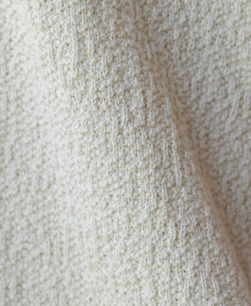 Cream Knit Polo T-Shirt