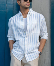 White Oxford Stripe Shirt.