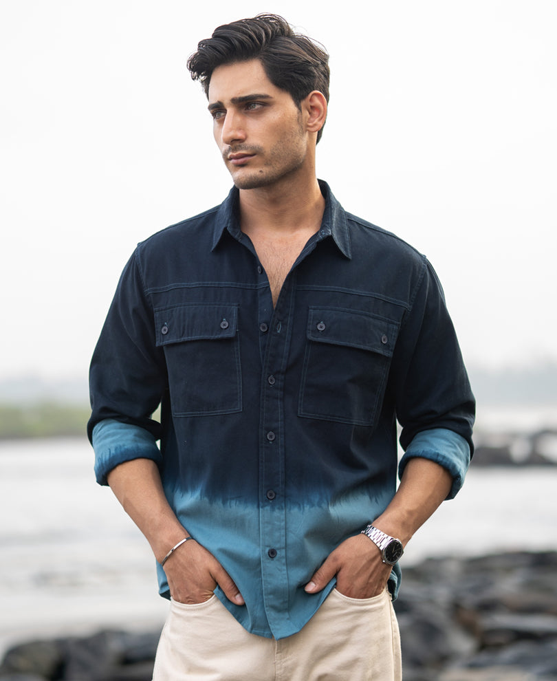 Dark Sky Structured Cargo Overshirt.