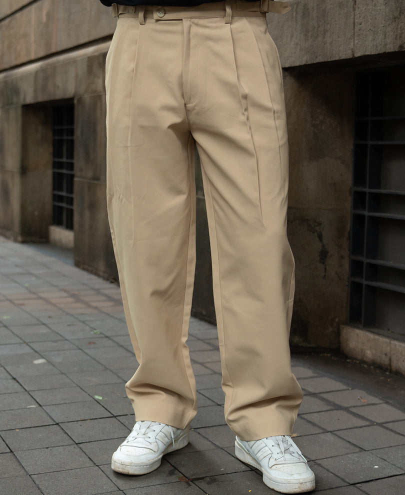 Cream Baggy Gurkha Trouser