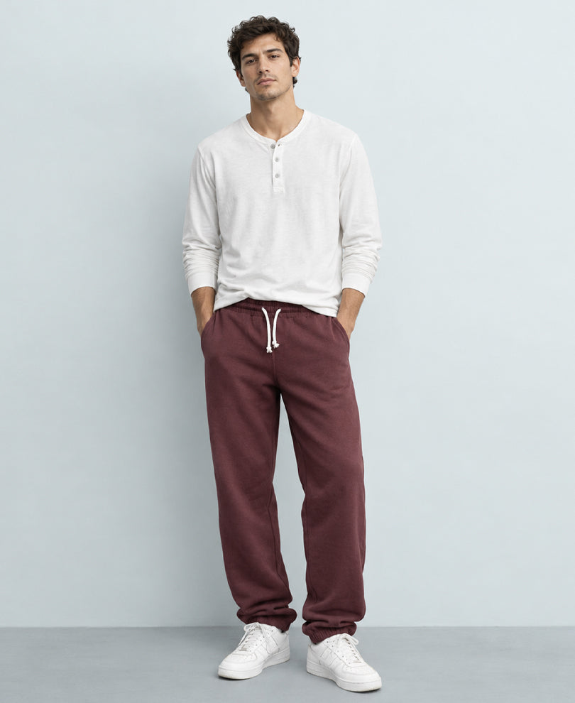 Brown Knit Joggers