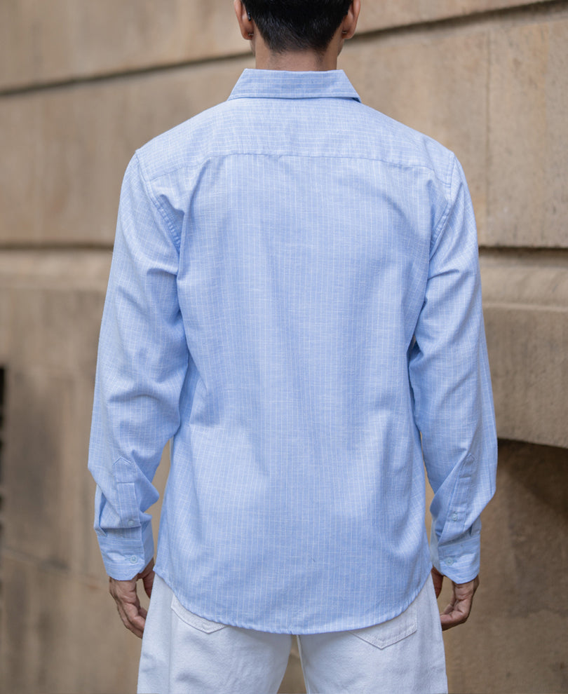 Light Blue Striped Shirt.