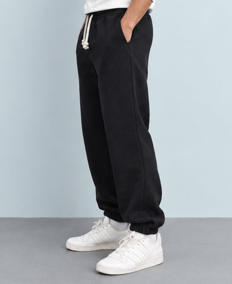 Black Knit Joggers