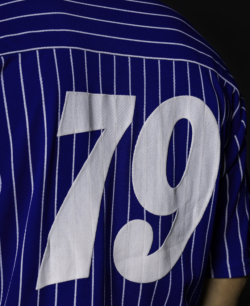 Royal Blue Printed Jersey Shirt.