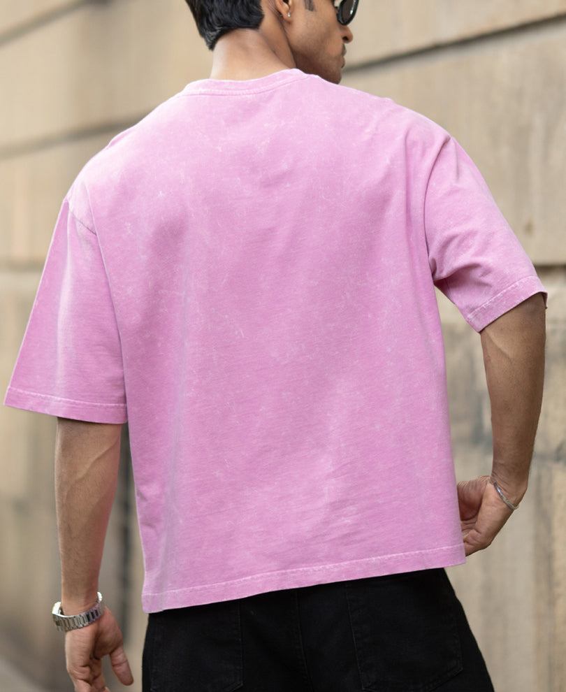 Light Pink Washed Graphic T-Shirt.