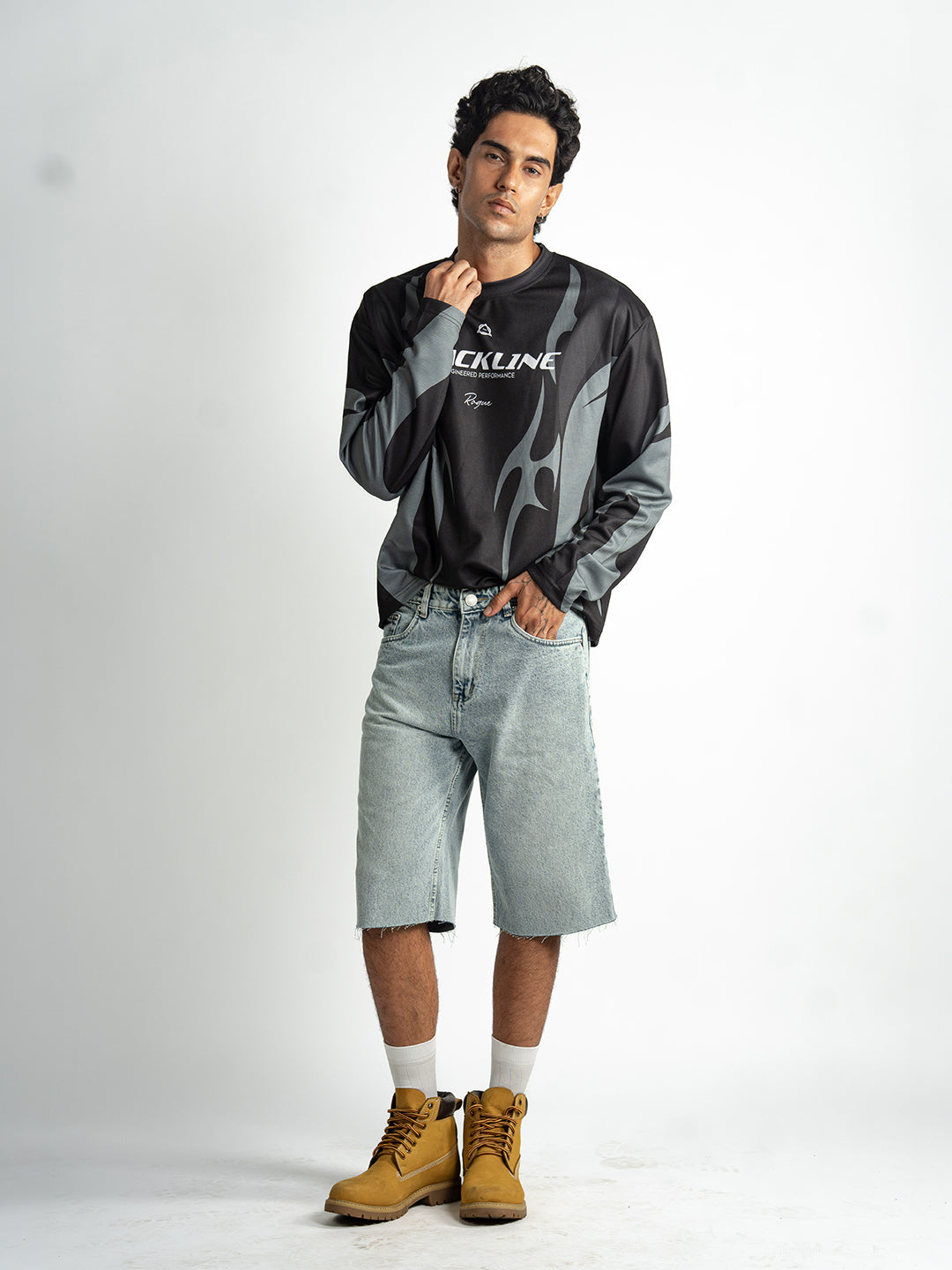 Black Racing Jersey T-Shirt