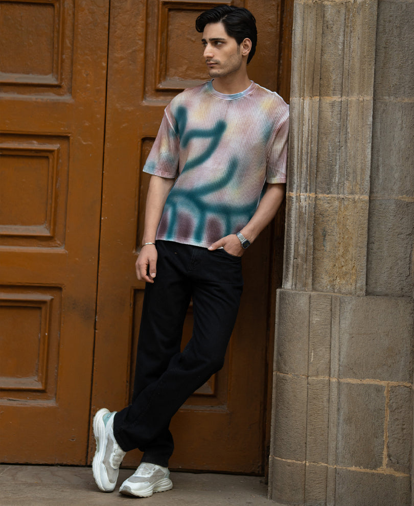 Spray Print Graffiti T-Shirt.