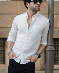 White Double Cloth Shirt 100% Cotton