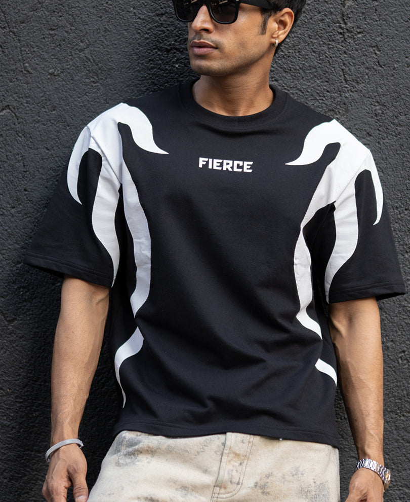 Black Graphic Oversized T-Shirt.