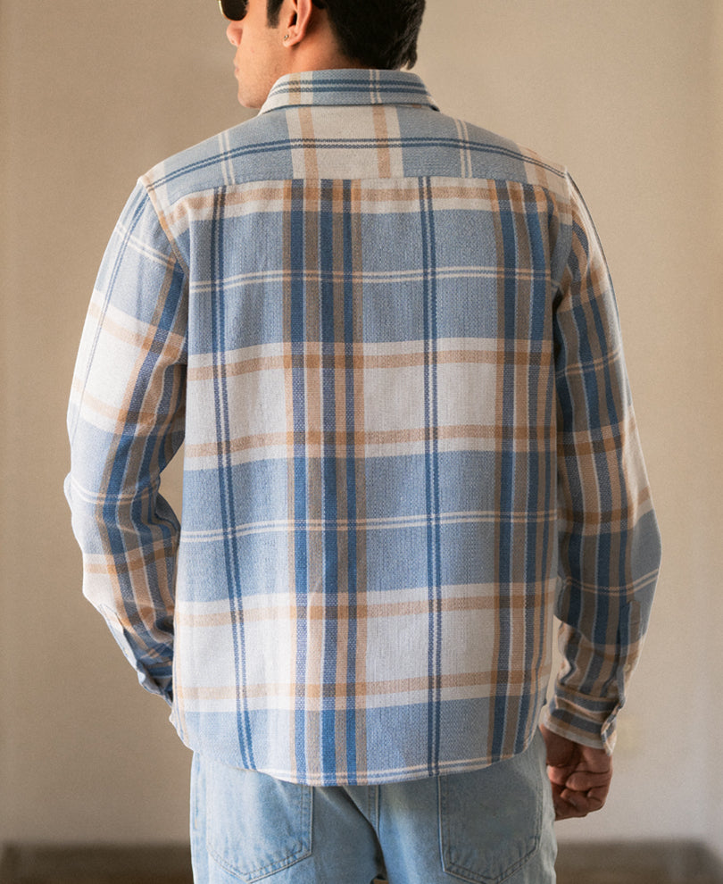 Multi Color Structured Checks Shirt.