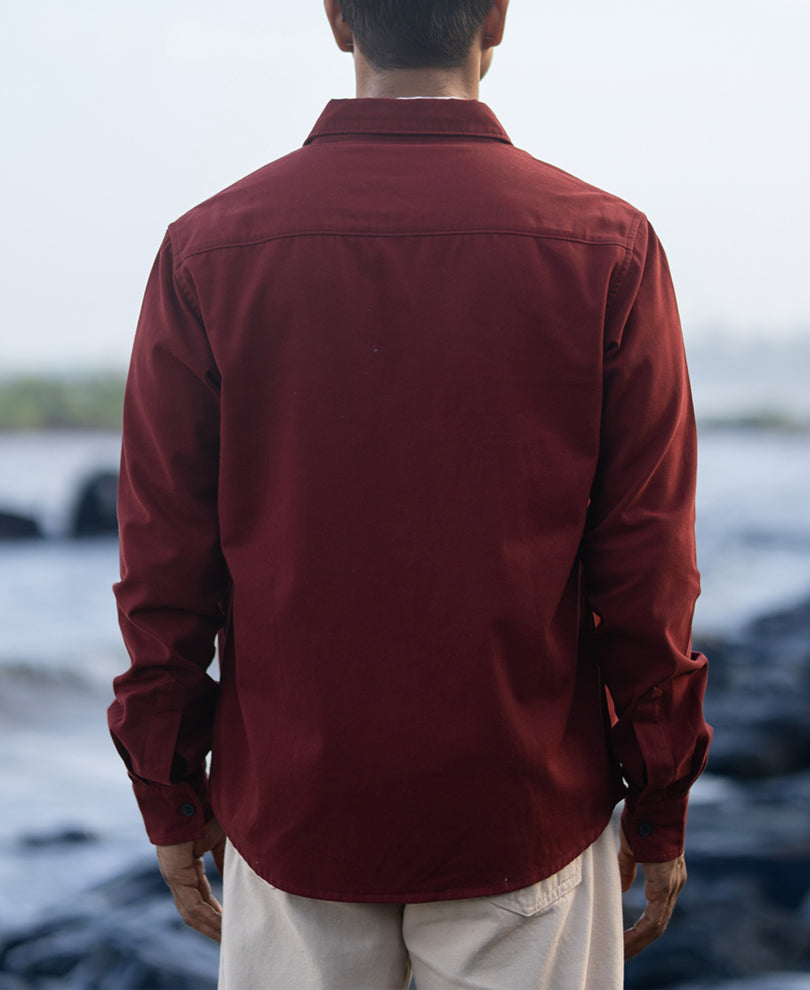 Brick Structure Cargo Overshirt.