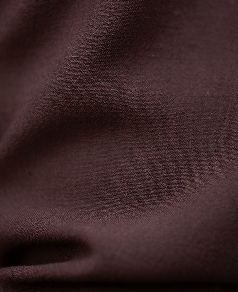 Coffee Brown Hand Embroidery Shirt