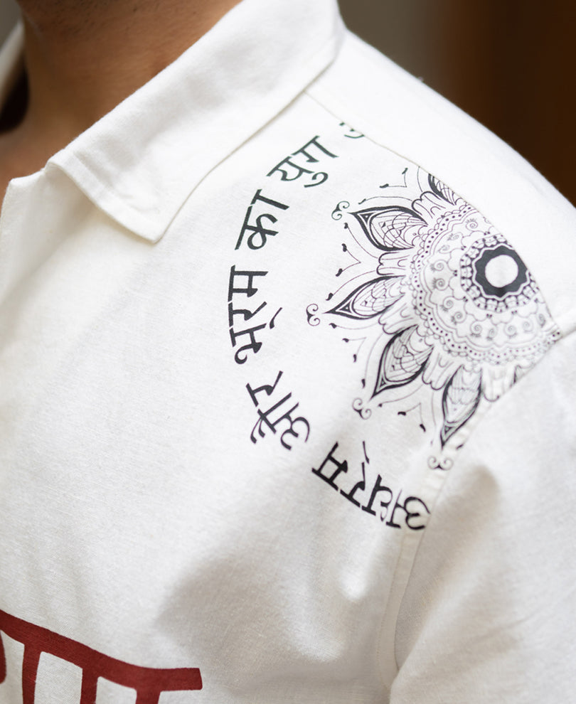 Kalyug Print Linen Shirt