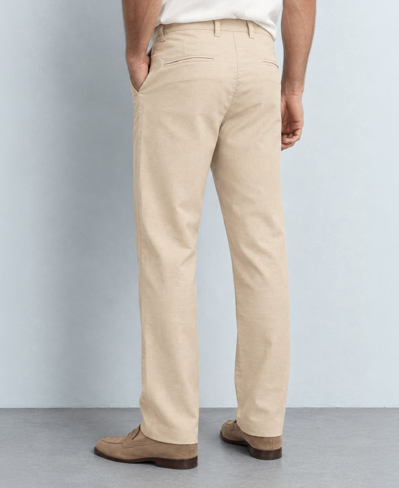 Beige Regular Fit Trouser