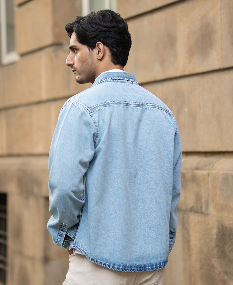 Light Blue Denim Overshirt.