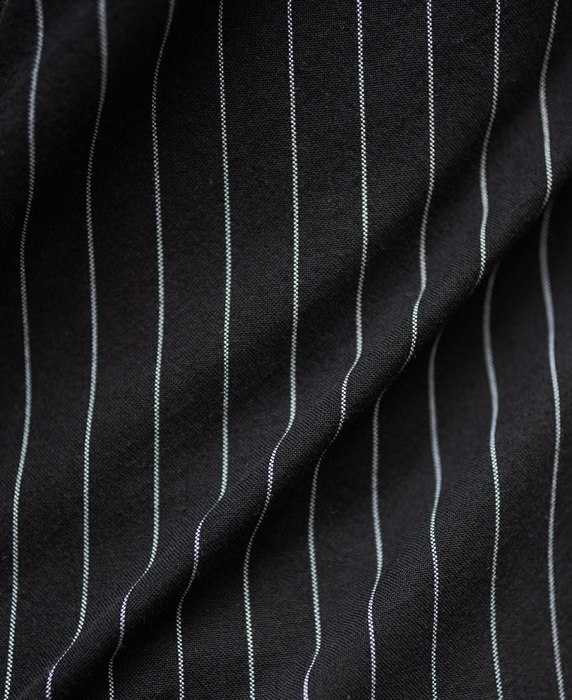 Black Embroidered Oxford Shirt 100% Cotton