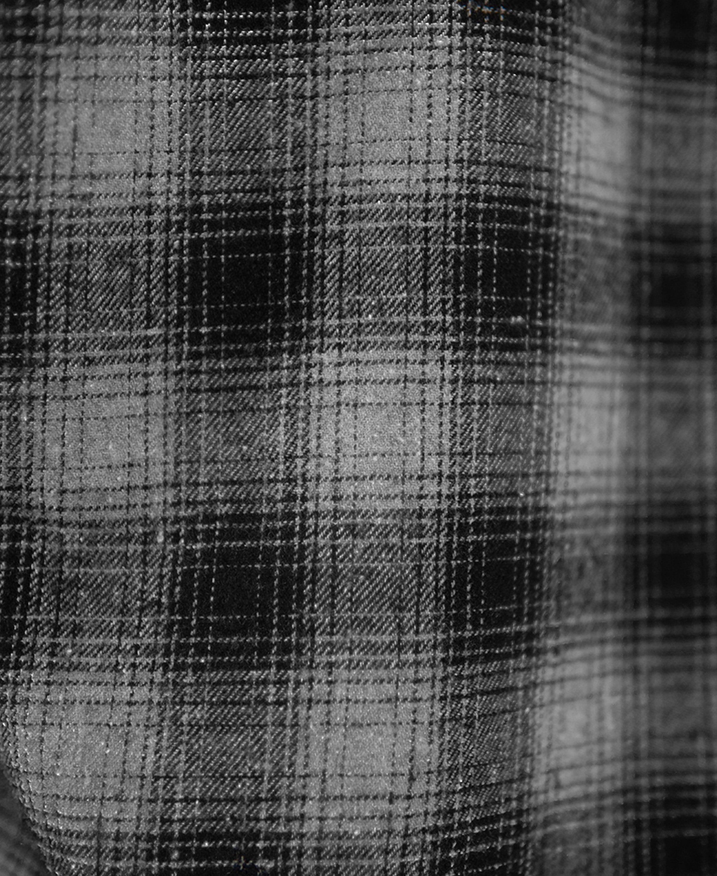 Grey Printed Checked Shirt