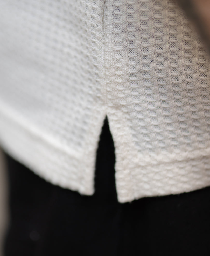 Beige Checks Print T-Shirt.