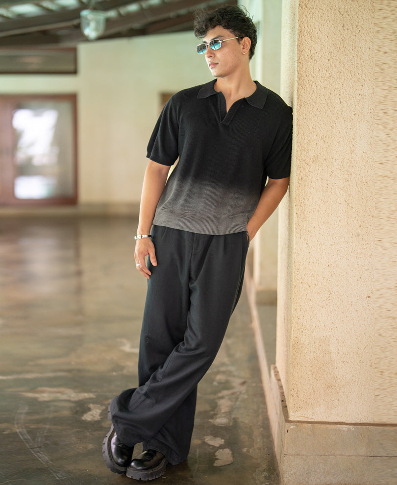 Black Ombre Washed T-Shirt
