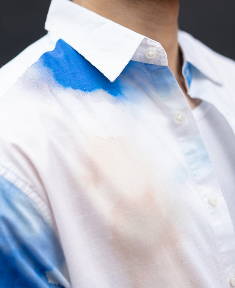 Buy Blue Tie Dye Shirt for Men | POWERLOOK