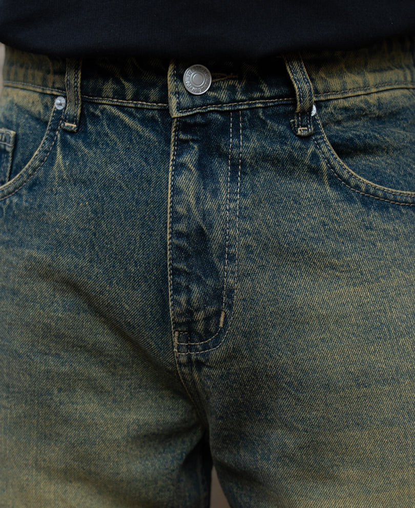 Dark Blue Tinted Baggy Jeans