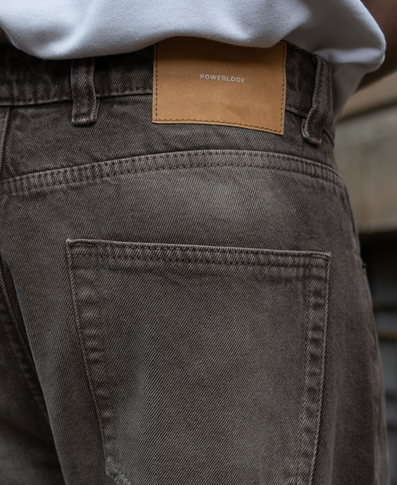 Light Brown Washed Jeans