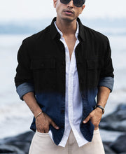 Black Ombre Denim Shirt.