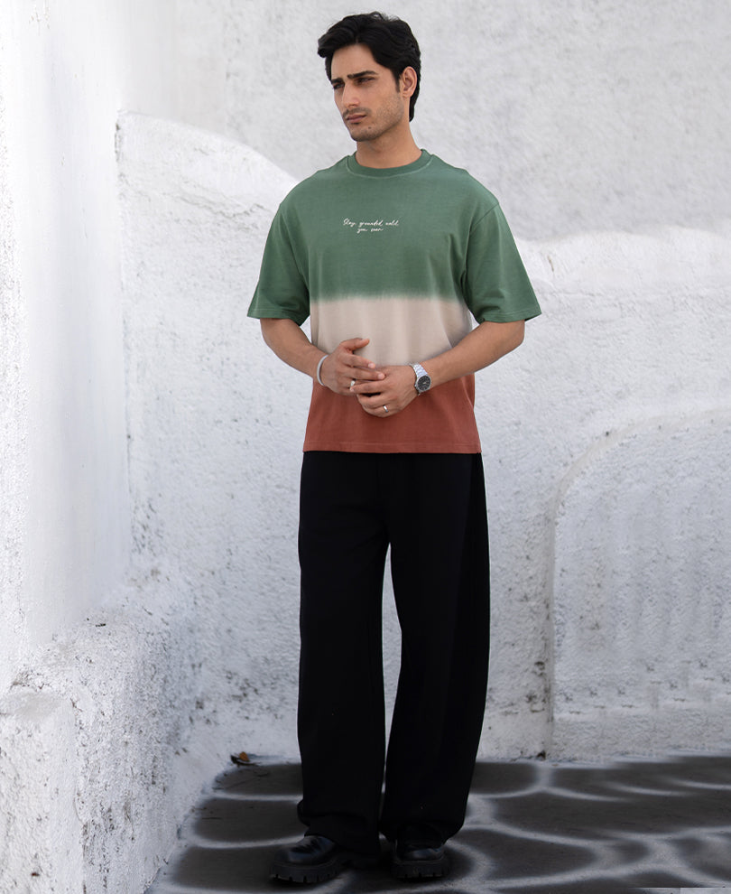 Green & Brown Ombre T-Shirt.