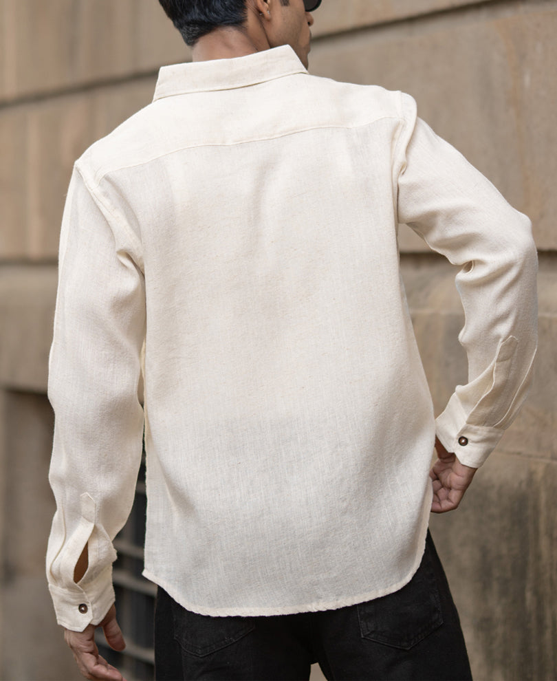 Beige Linen Shirt