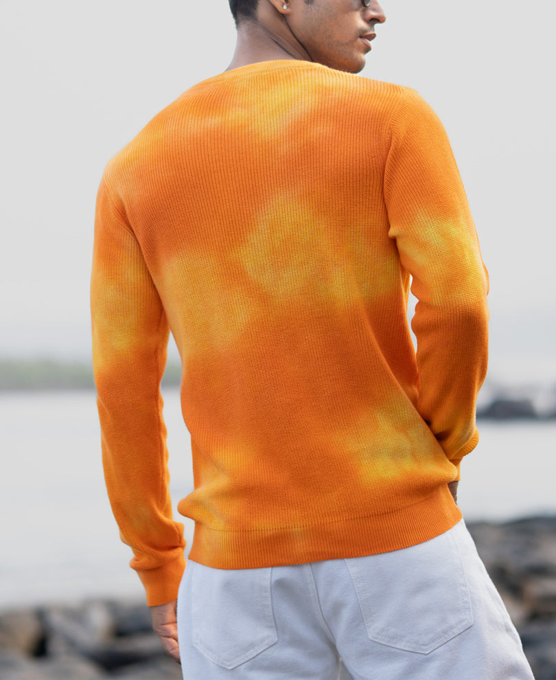 Orange Tie Dye T-Shirt.