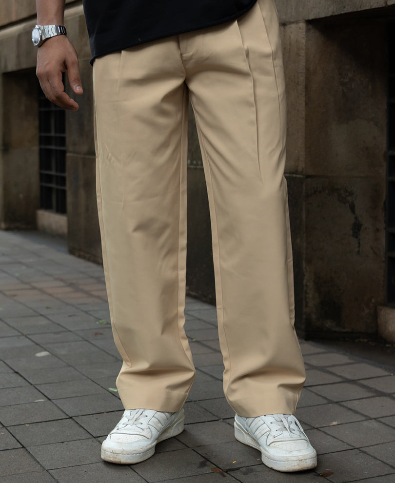 Cream Baggy Gurkha Trouser