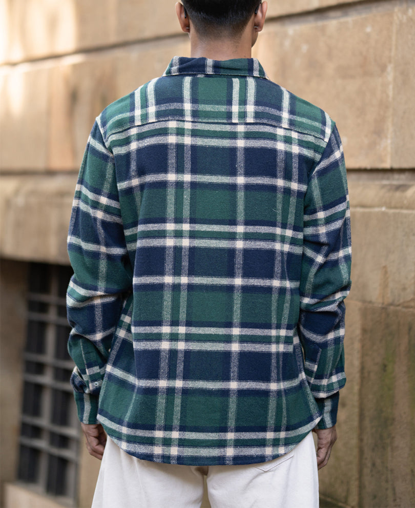 Green Checks Buttondown Shirt.
