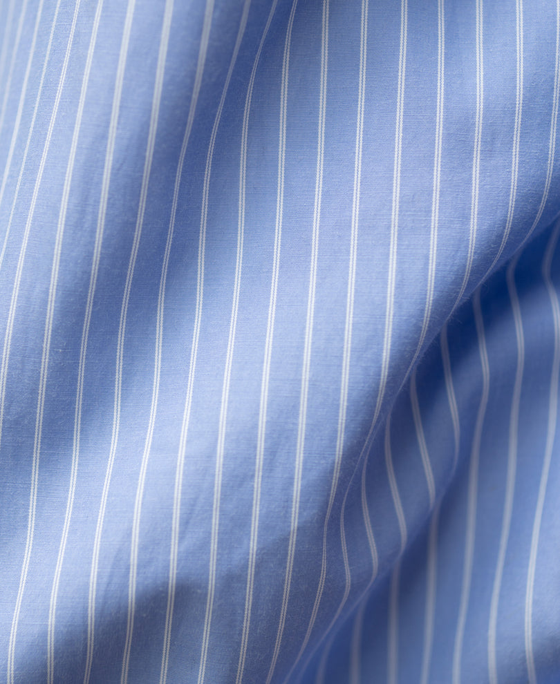 Blue Lightweight Printed Striped Shirt