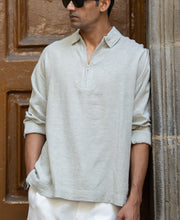 Pista Grey Lightweight Collar Shirt.