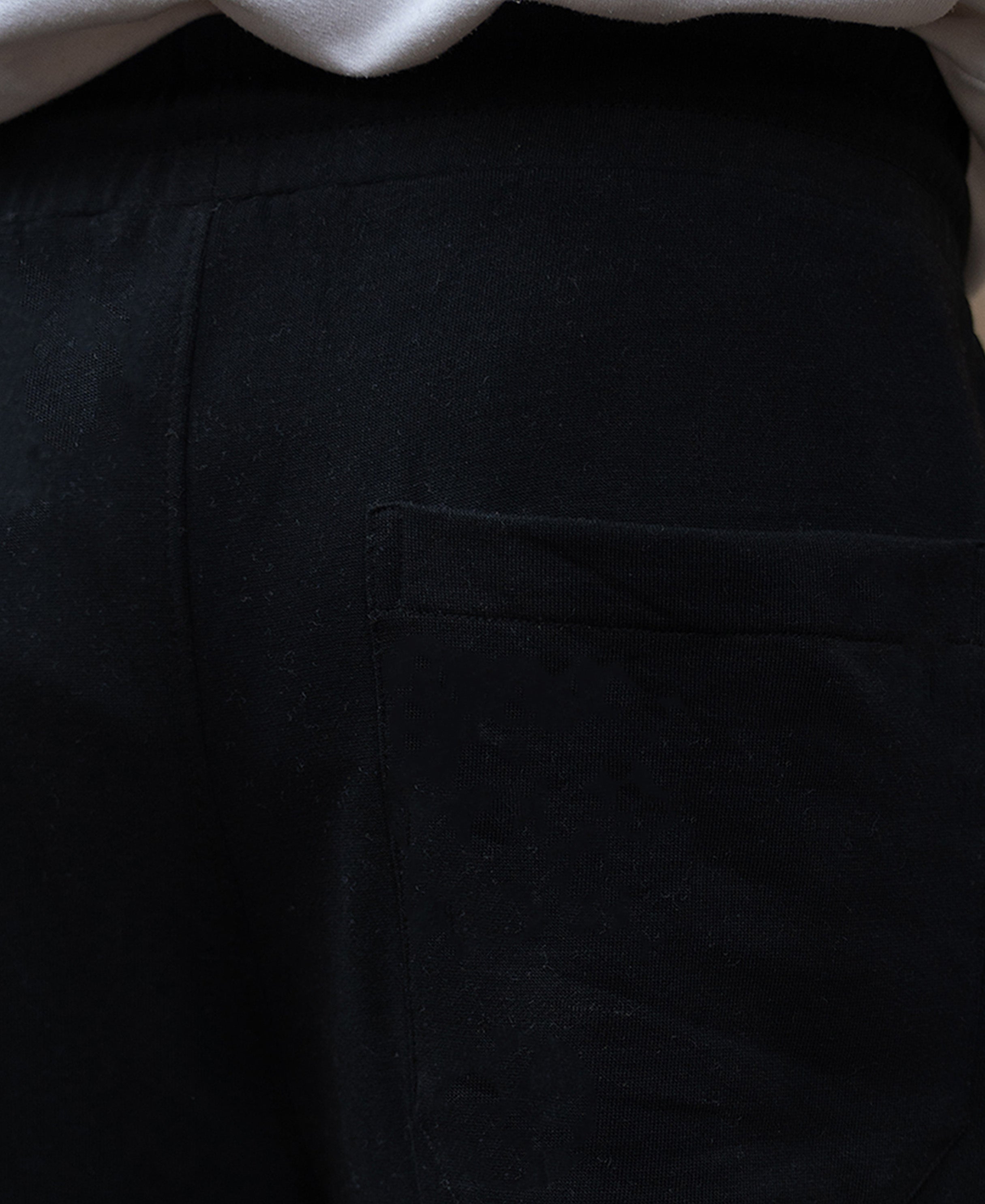 Black Barrel Fit Trackpants