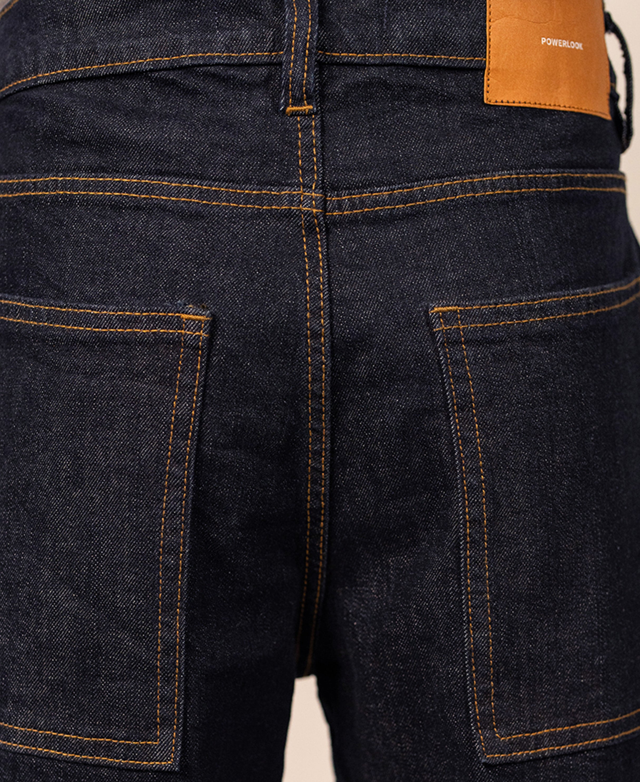Dark Blue Barrel Fit Jeans