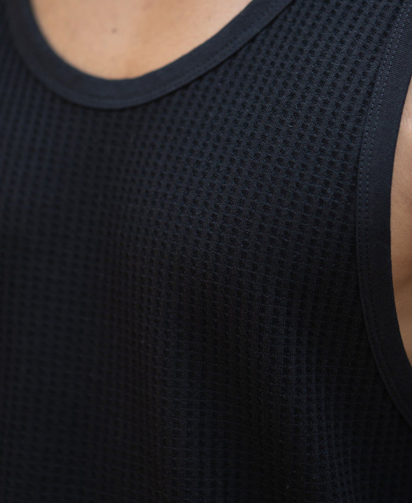 Black & Off-White Vest - Pack of 2.