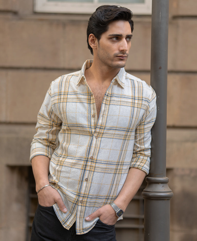Off-White Lightweight Structure Checks Shirt.